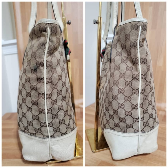 Authentic GUCCI Monogram Medium Princy Tote Off White - Picture 5 of 12